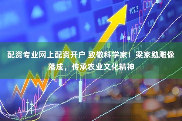 配资专业网上配资开户 致敬科学家！梁家勉雕像落成，传承农业文化精神